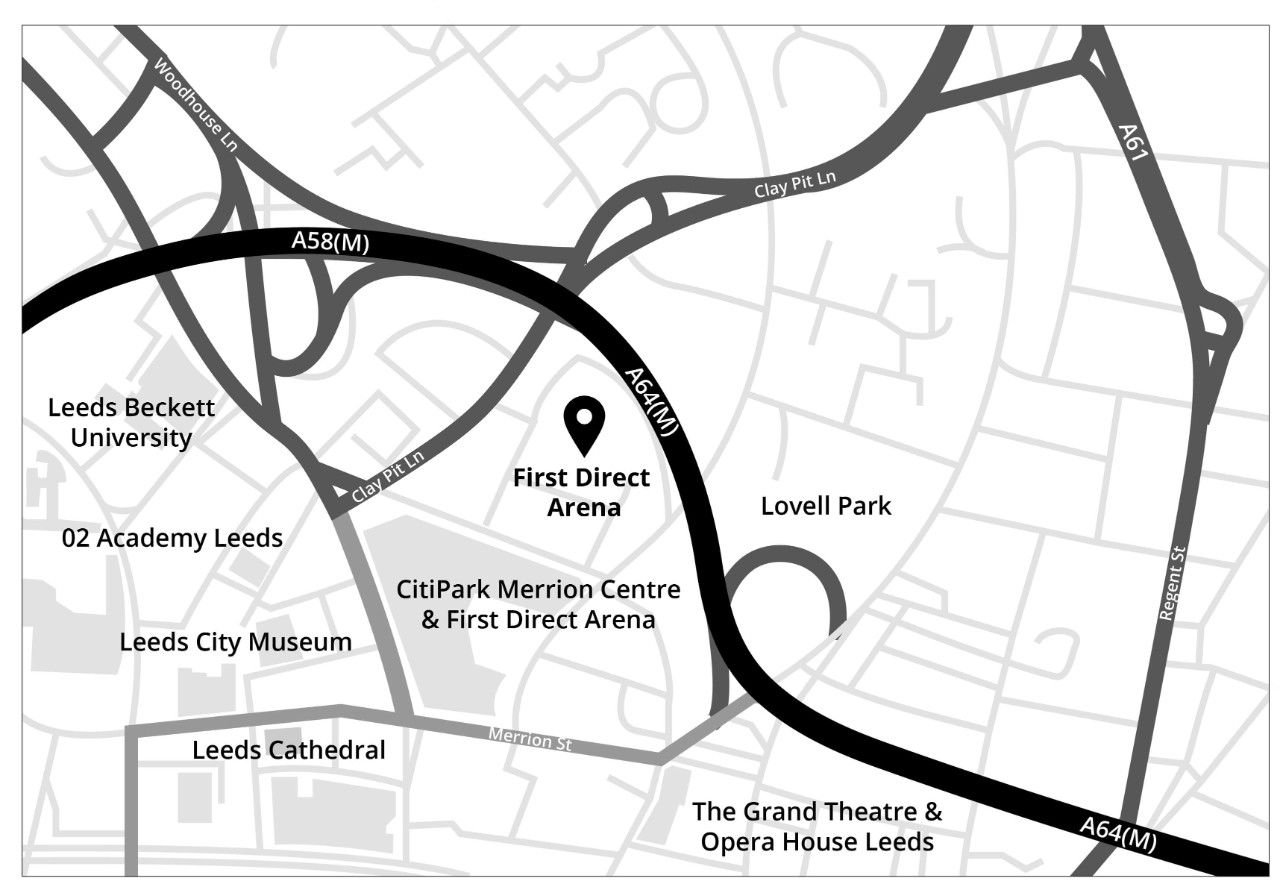 first direct arena map